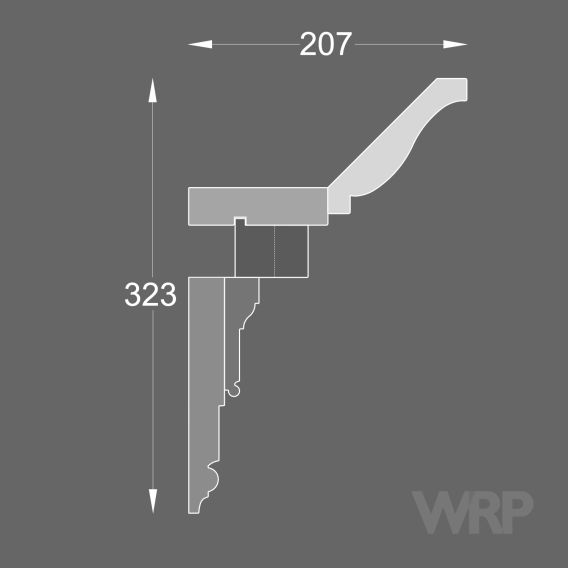 Compound moulding #C1494 + S1450