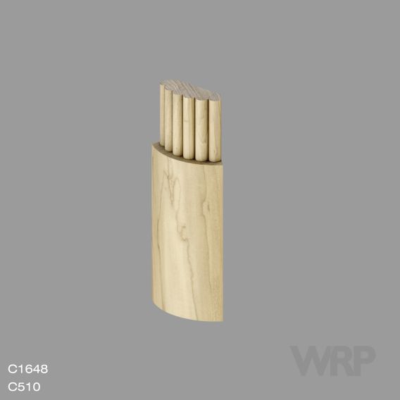 Compound moulding #Small Reeded Post M140
