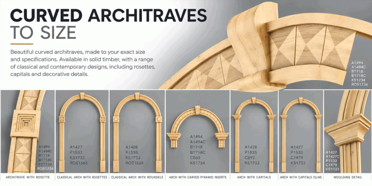 Curved mouldings